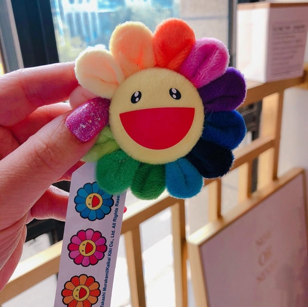 Takashi murakami clearance flower plush keychain