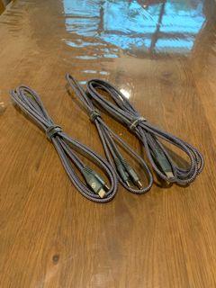 USB C to USB C cable X 3