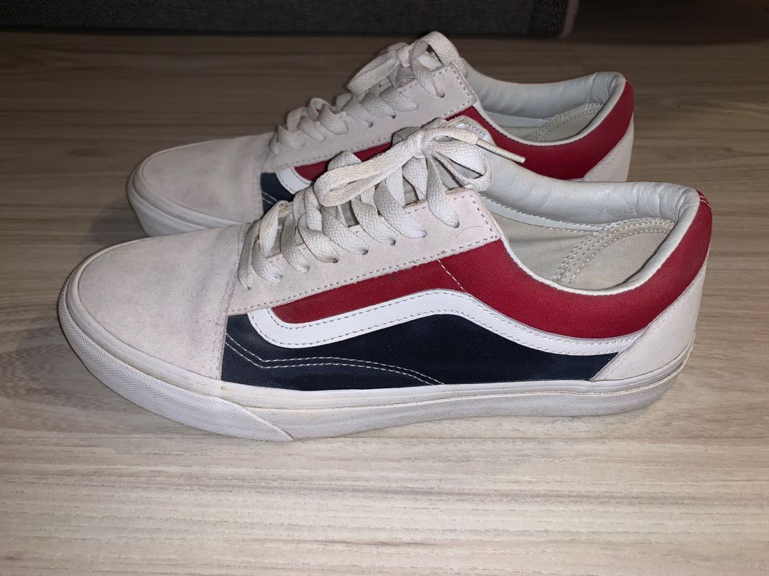 Vans old deals skool beige red