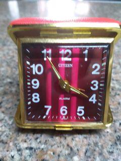Vintage citizen travel alarm clock