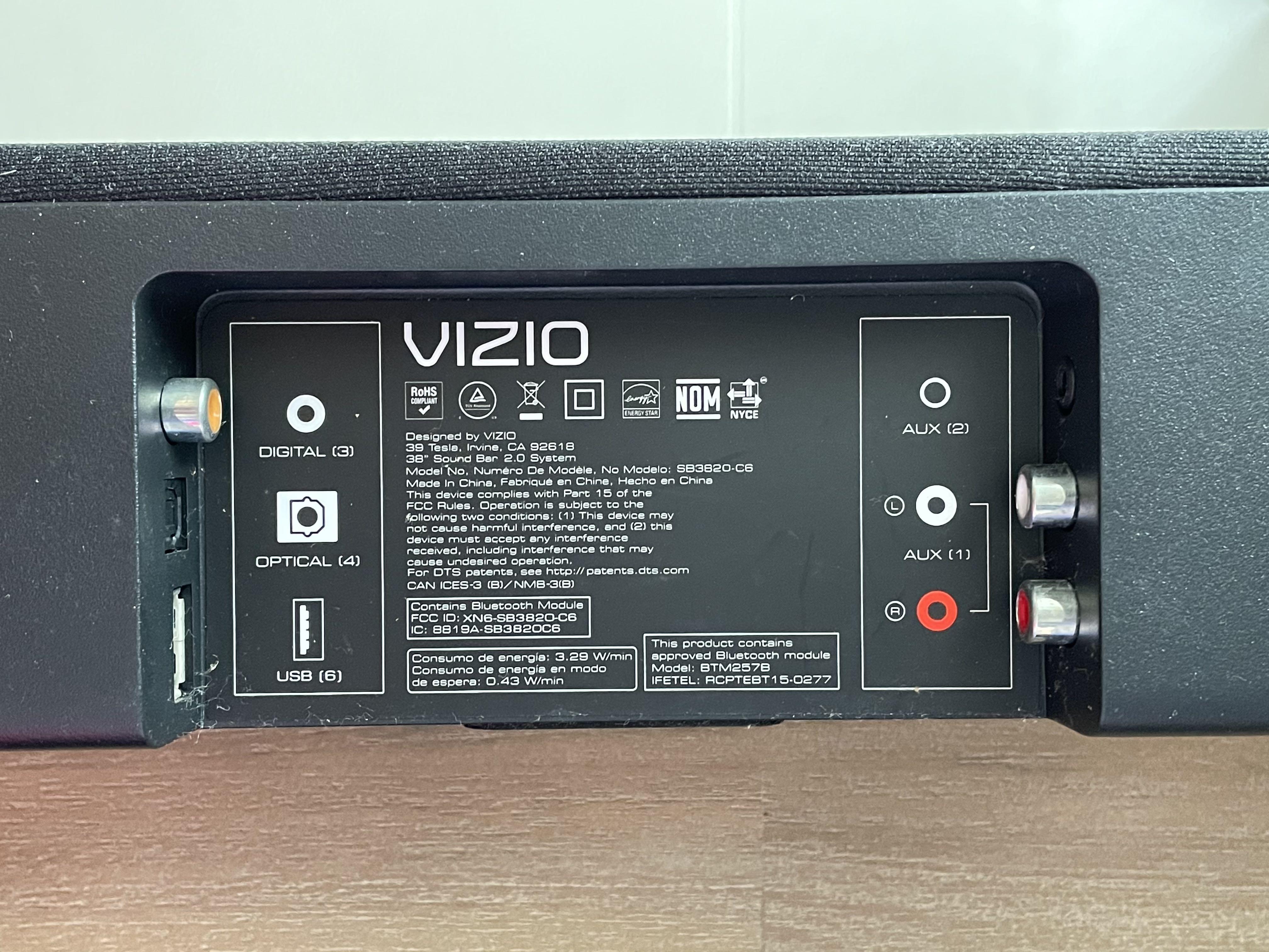 Vizio sound bar shop model btm257b