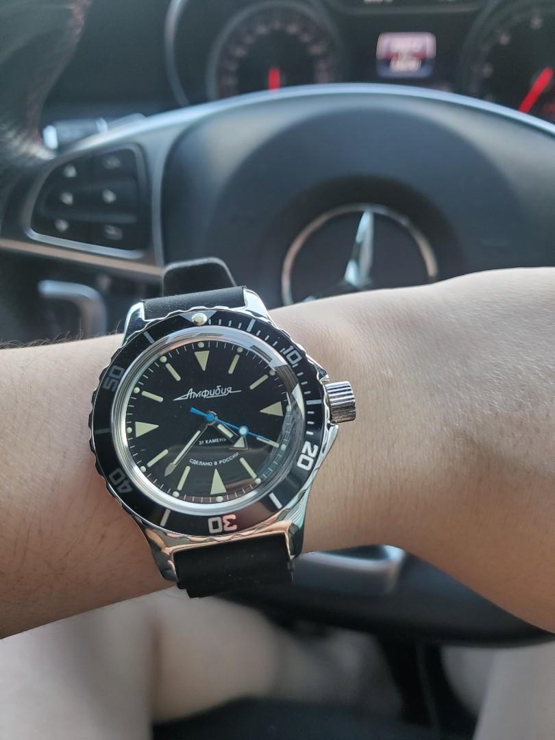 Vostok Amphibia Modded Bezel and Brushed Case