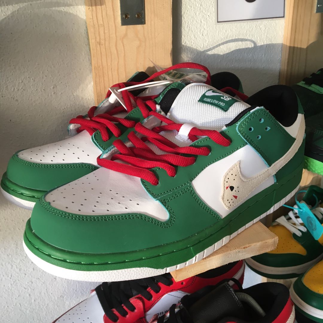 WARREN LOTAS NIKE SB DUNK GREEN “Jason Voorhees”