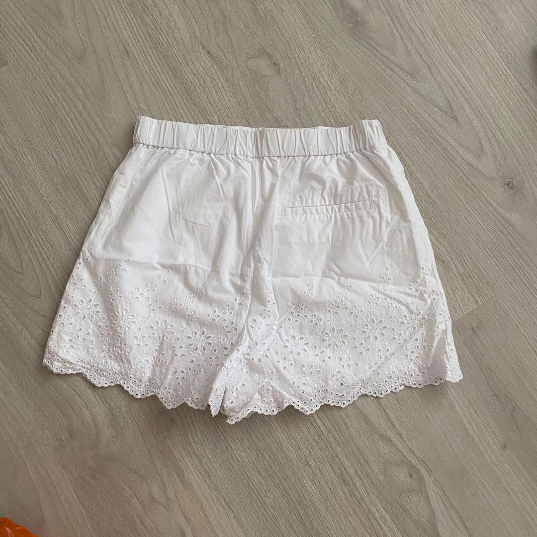 White eyelet shorts Clearance