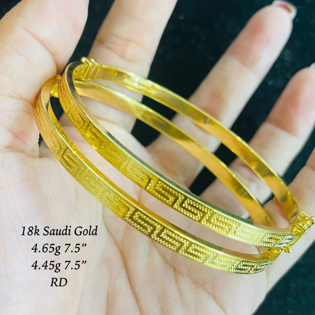 Bangle bracelet saudi best sale gold