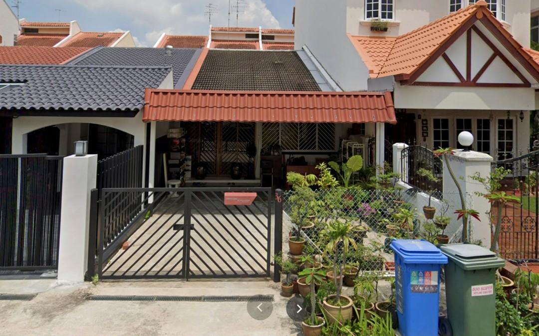 Jalan Keruing Seletar Hills Estate Freehold Single storey terrace house, Property, For Sale