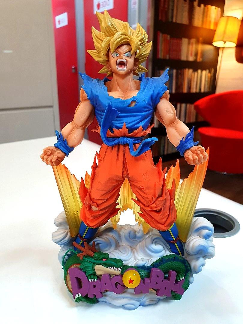 二手 龍珠z Smsp 爆氣孫悟空超級撒亞人dragon Ball Z Super Master Stars Diorama The Son Goku Color 01 The Brush 興趣及遊戲 收藏品及紀念品 明星周邊