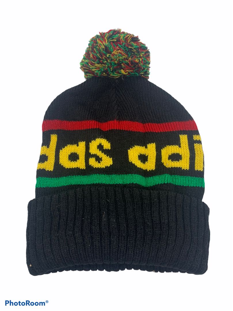 Adidas Rasta Beanie Hat, Men's Fashion 