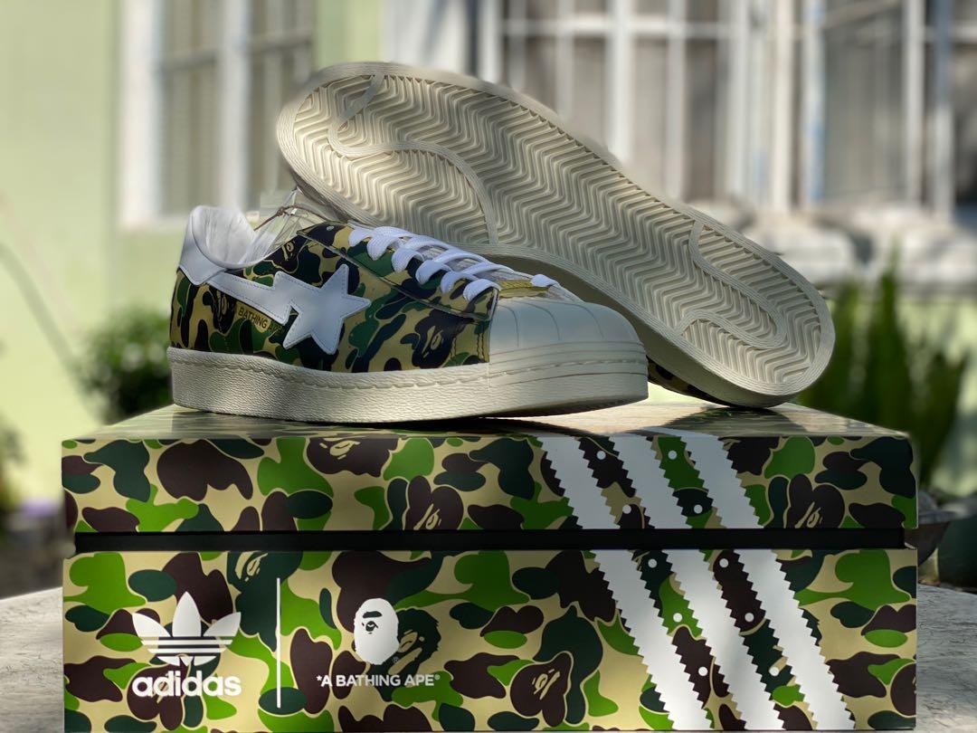 adidas camo green superstar