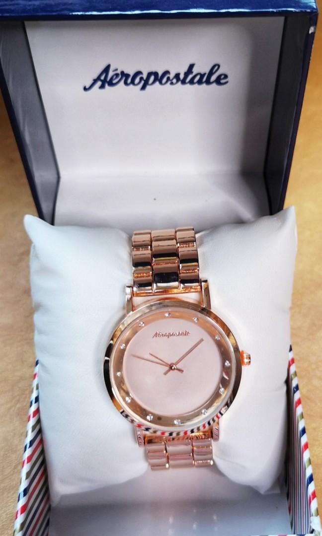 Aeropostale rose gold watch hotsell