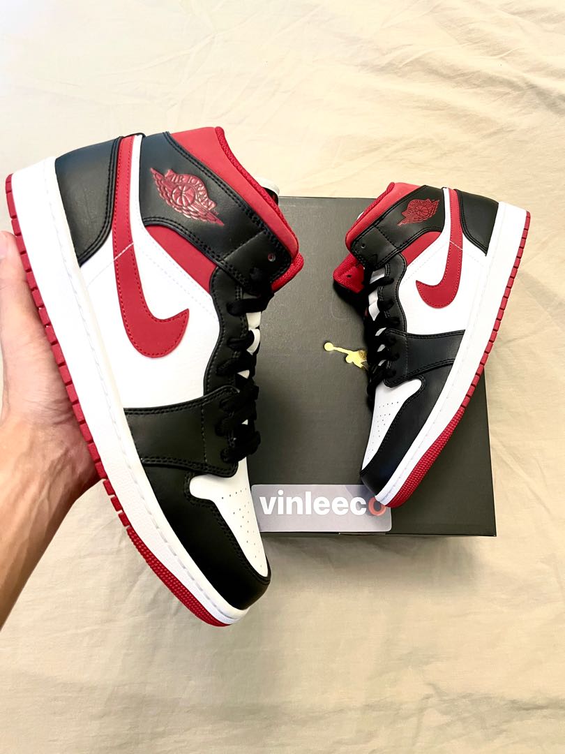 jordan 1 mid metallic gym red