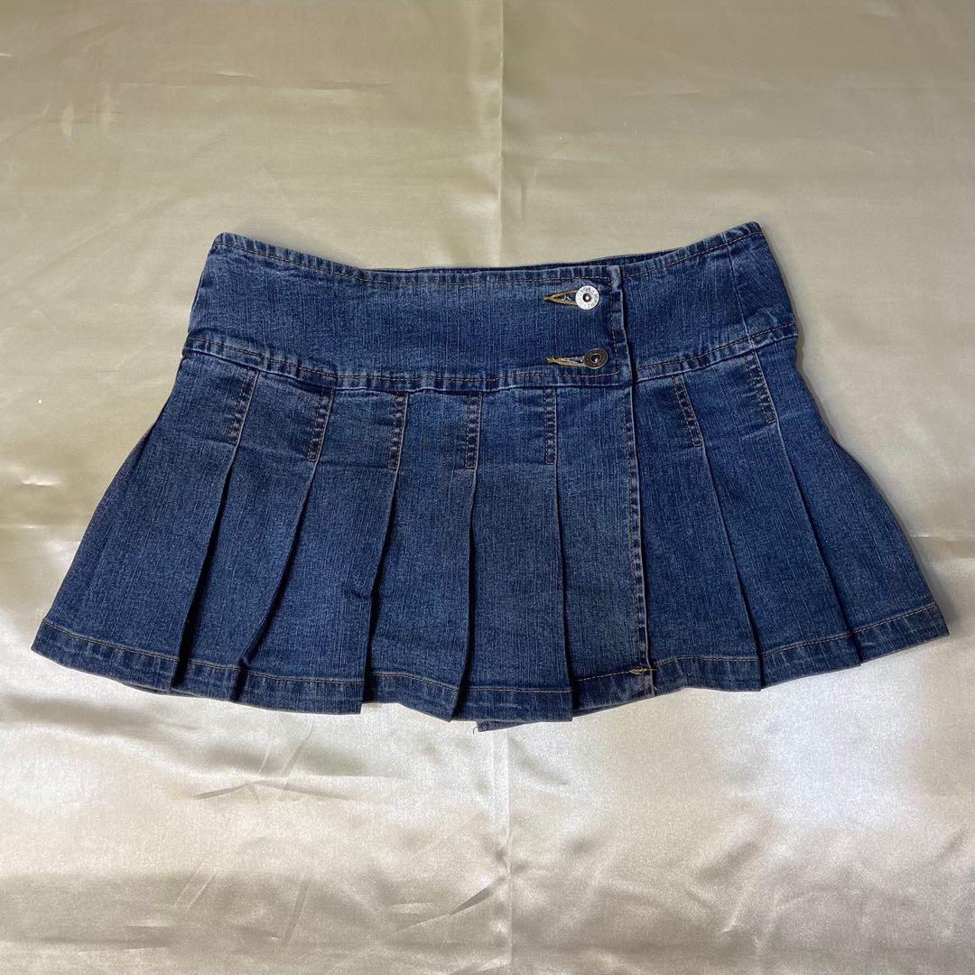 Pleated tennis deals skirt jean