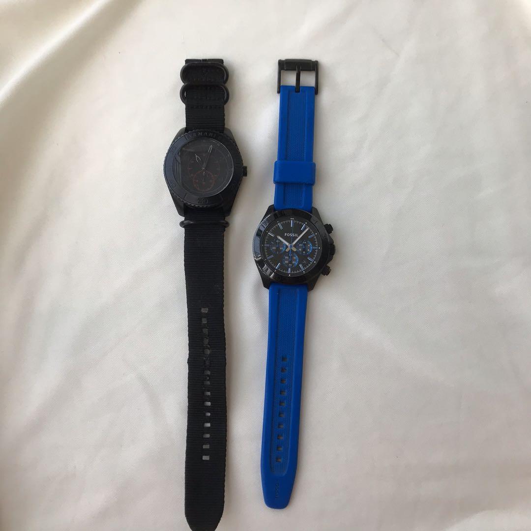 armani exchange watch men black