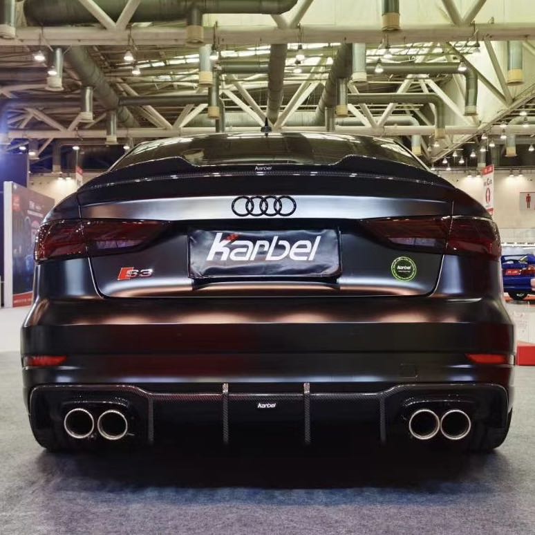 Audi A3 S3 8V2 Karbel CF Rear Diffuser, Car Accessories, Accessories on ...