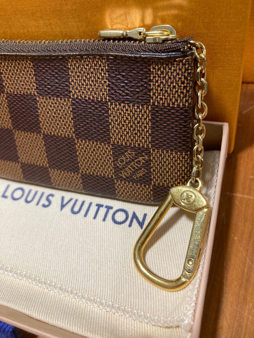 Key pouch leather small bag Louis Vuitton Beige in Leather - 26099678