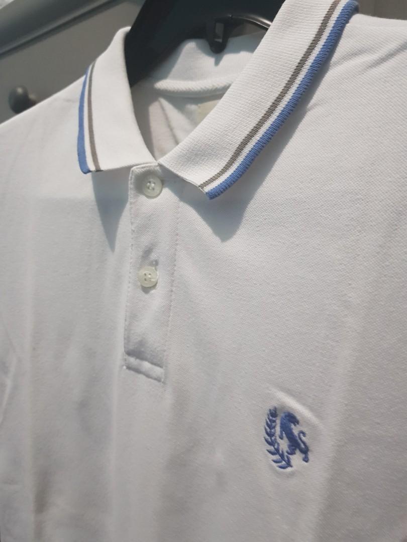Bench Polo shirt (Category: Tshirts & Polo Shirts ) located in Manila. Submitted by markrianne (Listing ID 1090347803, Image 2). Description: Bench (White / blue) W18 L26.5 Good condition Pick up: Cainta or Binangonan Shipping shoulder by buyer.