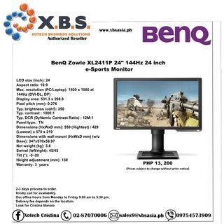 BenQ Zowie XL2411P 24" 144Hz 24 inch e-Sports Monitor