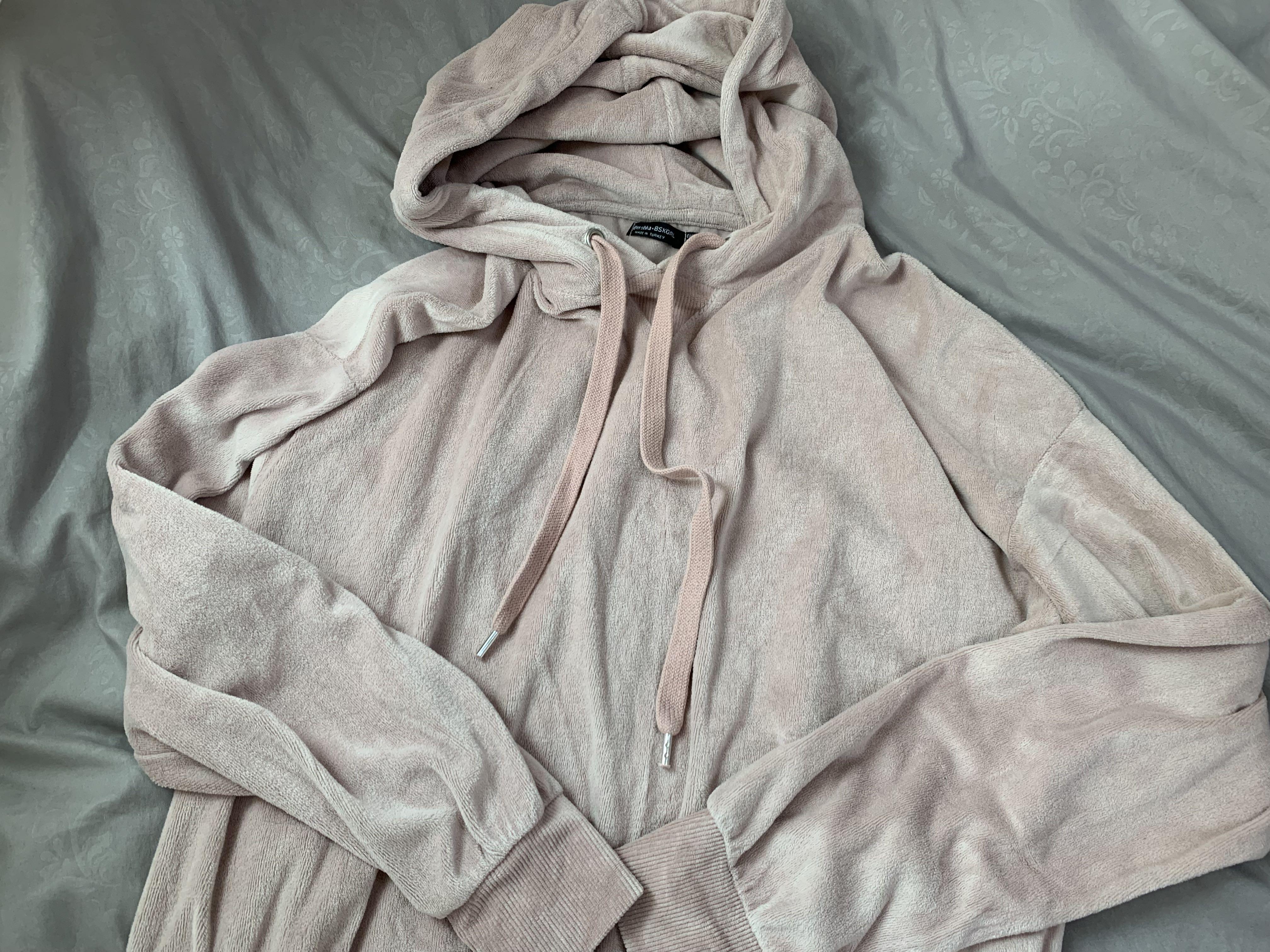 Rose pink hoodie women's clearance