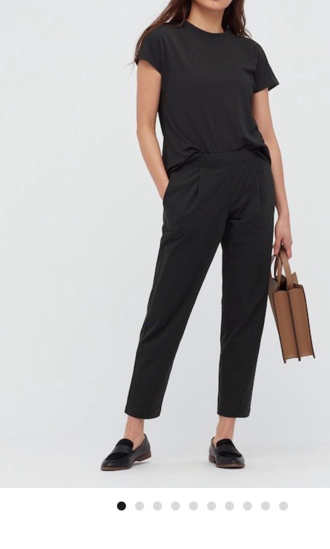 BNWT (Black) Uniqlo Ultra Stretch Active Tapered Ankle Pants, Women's  Fashion, Bottoms, Other Bottoms on Carousell
