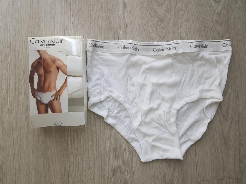 Calvin klein white hot sale briefs