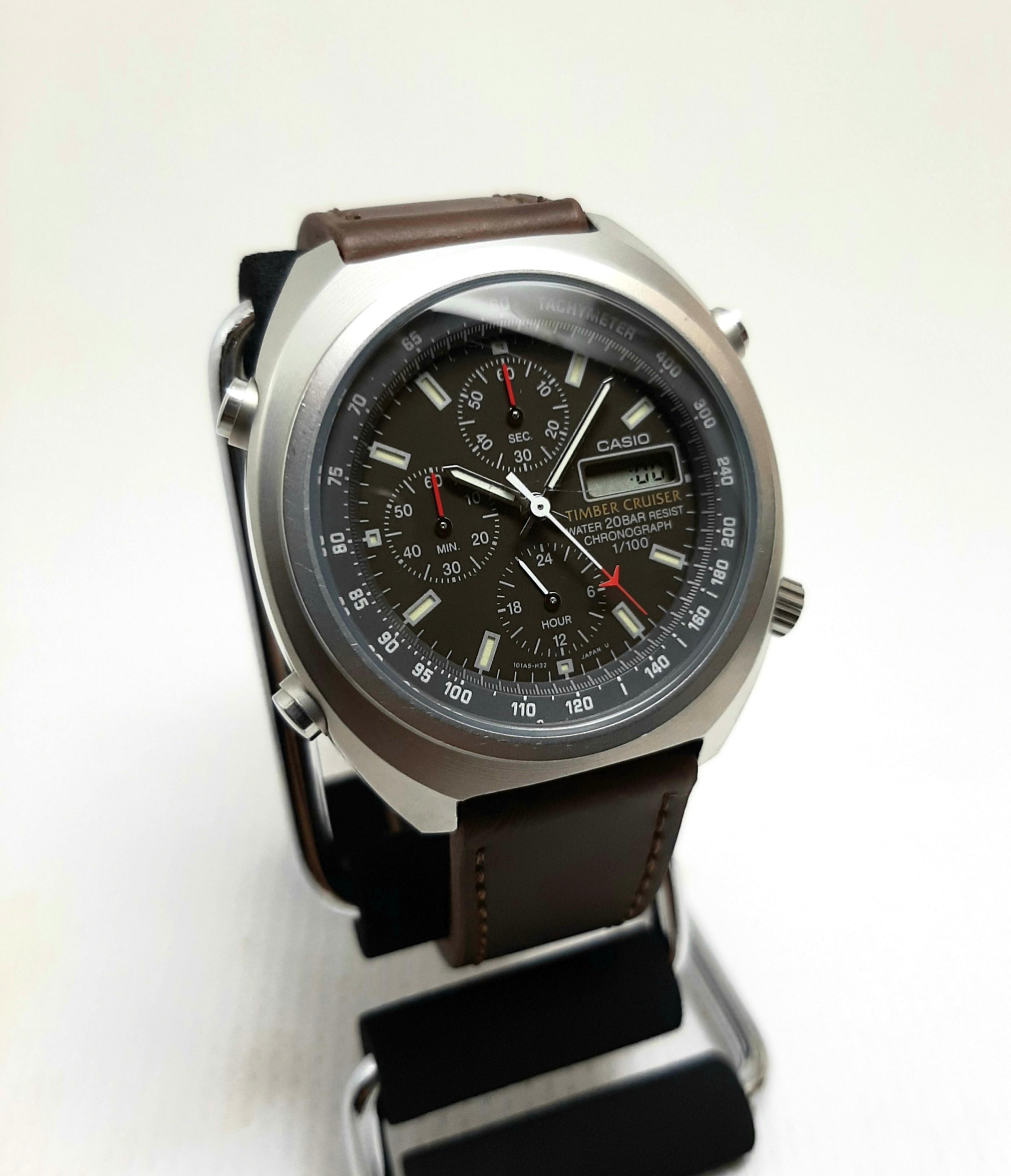 Casio Tachymeter Timber Cruiser TIC100 Chronograph Made In Japan
