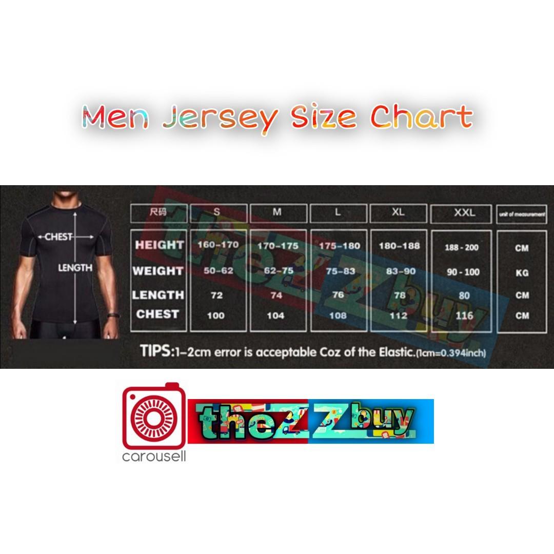 Chelsea jersey size 2025 chart