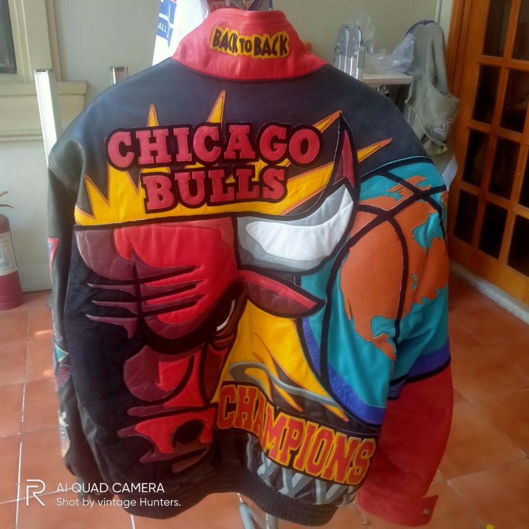 ORIGINAL Vintage Jeff Hamilton Chicago Bulls NBA Jacket RARE READ