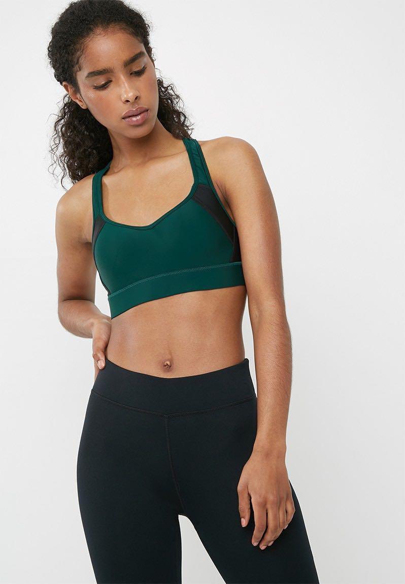 Hunter green sports bra clearance