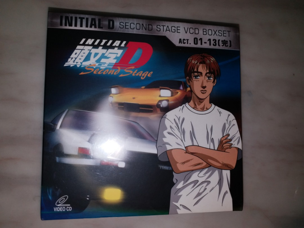 日本動畫《頭文字D Second Stage》Initial D 卡通片VCD 共13集 