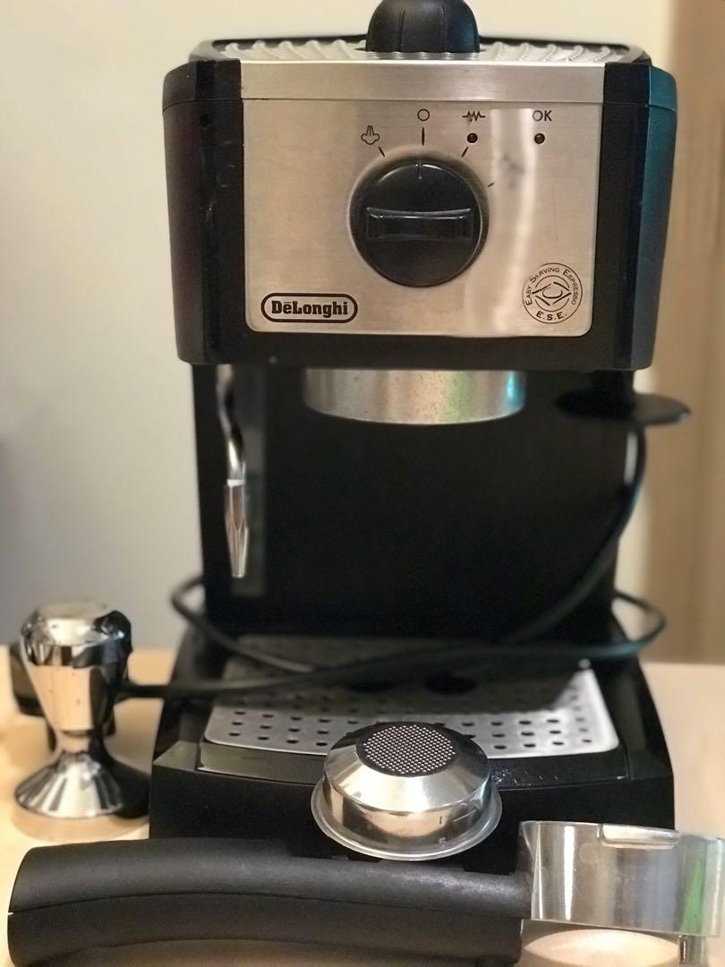 Delonghi EC155 espresso machine 濃縮咖啡機, 家庭電器, 廚房電器, 咖啡機及咖啡壺 Carousell
