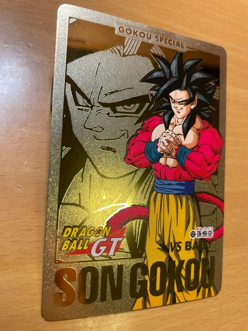 99%新] Dragon Ball GT 龍珠本彈29 閃卡金卡金咭No 127 超四悟空, 興趣