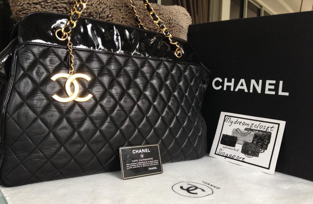 SOLD FULL SET CHANEL DIANA Black Quilted Lambskin Leather 24K Gold Chain 9 Flap  Bag My Dreamz Closet