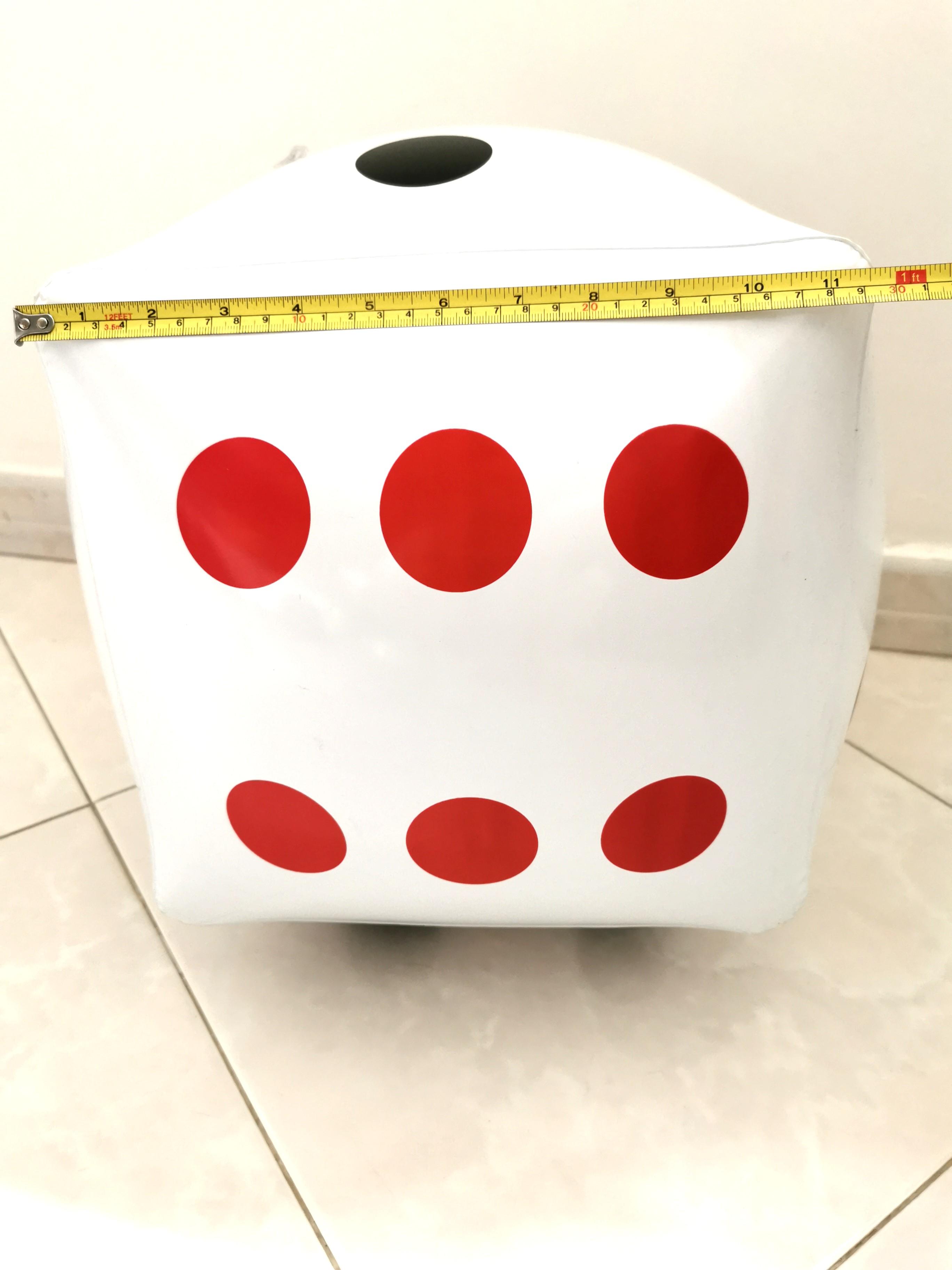 Giant inflatable dice, Hobbies & Toys, Toys & Games on Carousell