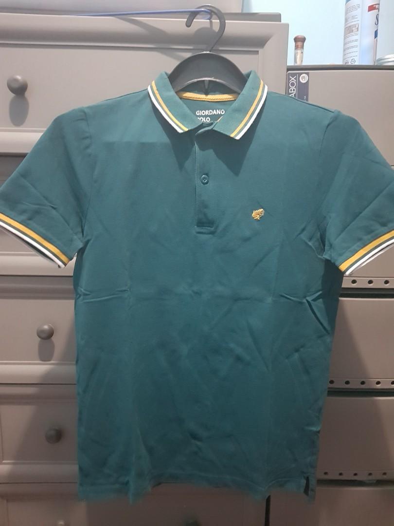 Giordano polo shirt (Category: Tshirts & Polo Shirts ) located in Manila. Submitted by markrianne (Listing ID 1090347418, Image 1). Description: Giodano Polo shirt (Dark Green) W18 L27 Good condition (pinhole) Pick up: Cainta or Binangonan Shipping shoulder by buyer.