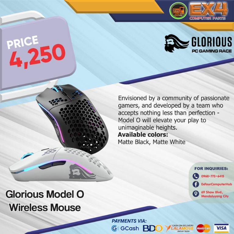 Glorious Model O Wireless Mouse Computers Tech Parts Accessories Mouse Mousepads On Carousell