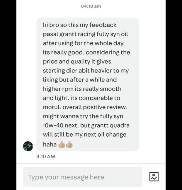 Grantt Engine Oil Lubricants Motorcycles Motorcycle Accessories On Carousell