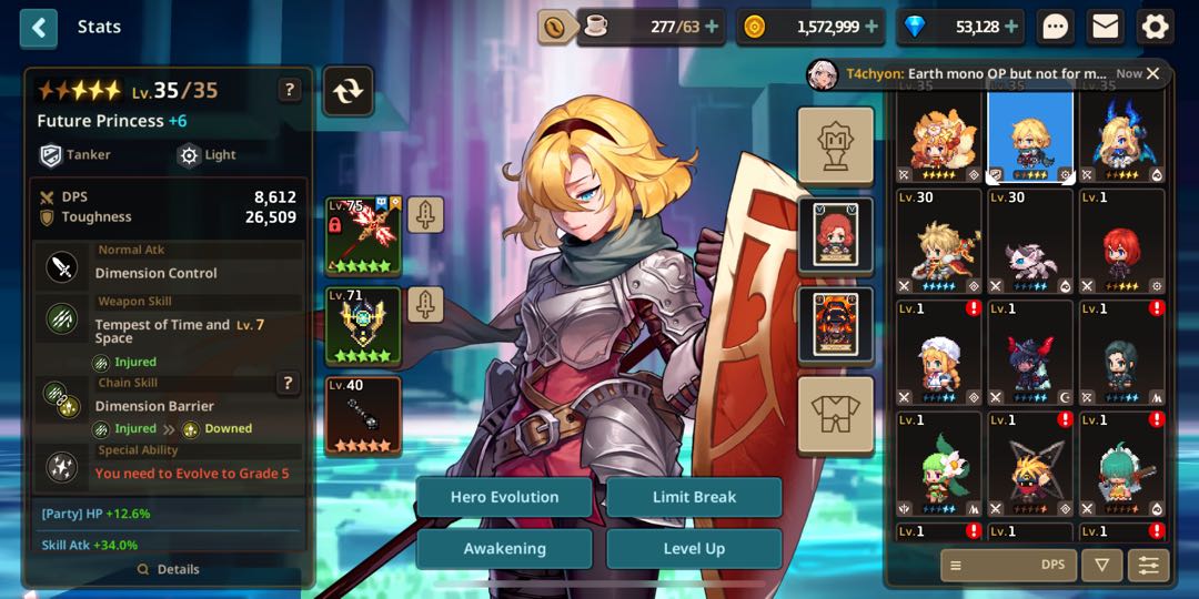 Guardian tales Future Princess Account, Video Gaming, Gaming