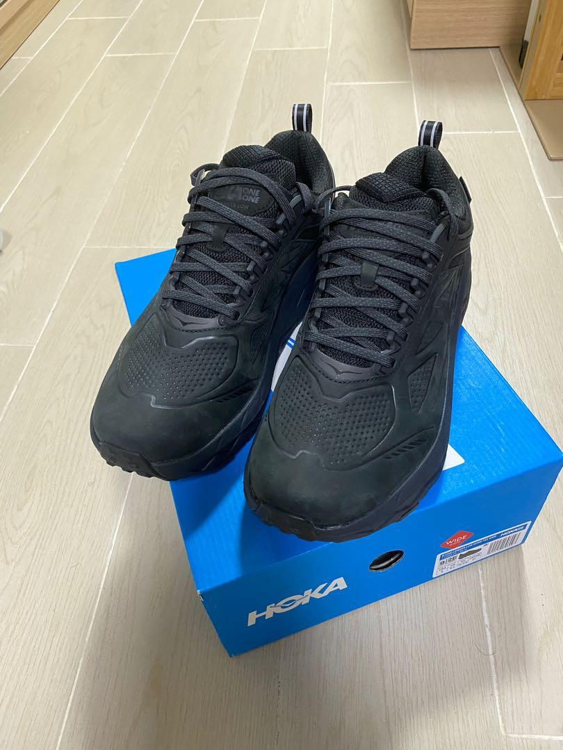 Hoka one one challenger low gore-tex wide black US9, 男裝, 鞋