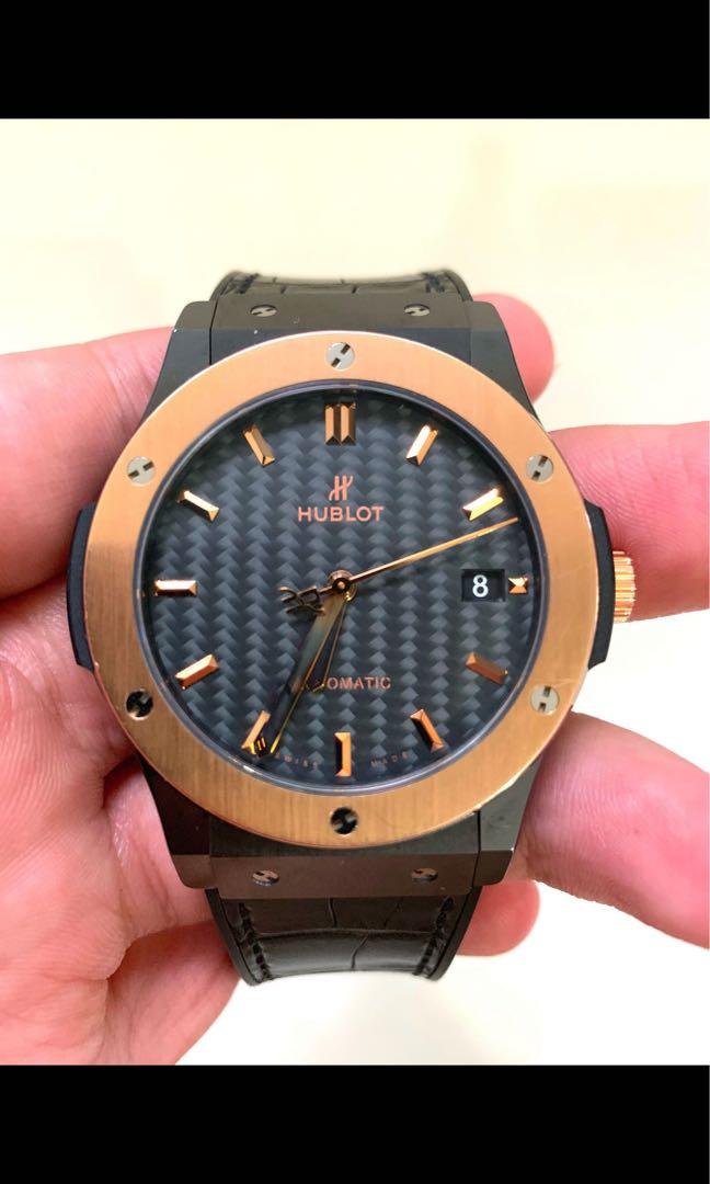 Hublot Classic Fusion Black Magic King Gold Luxury Watches on