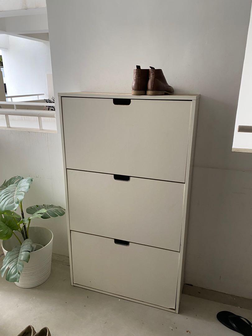 Ikea 3 Tier Shoe Rack Furniture Home Living Furniture Shelves Cabinets Racks on Carousell