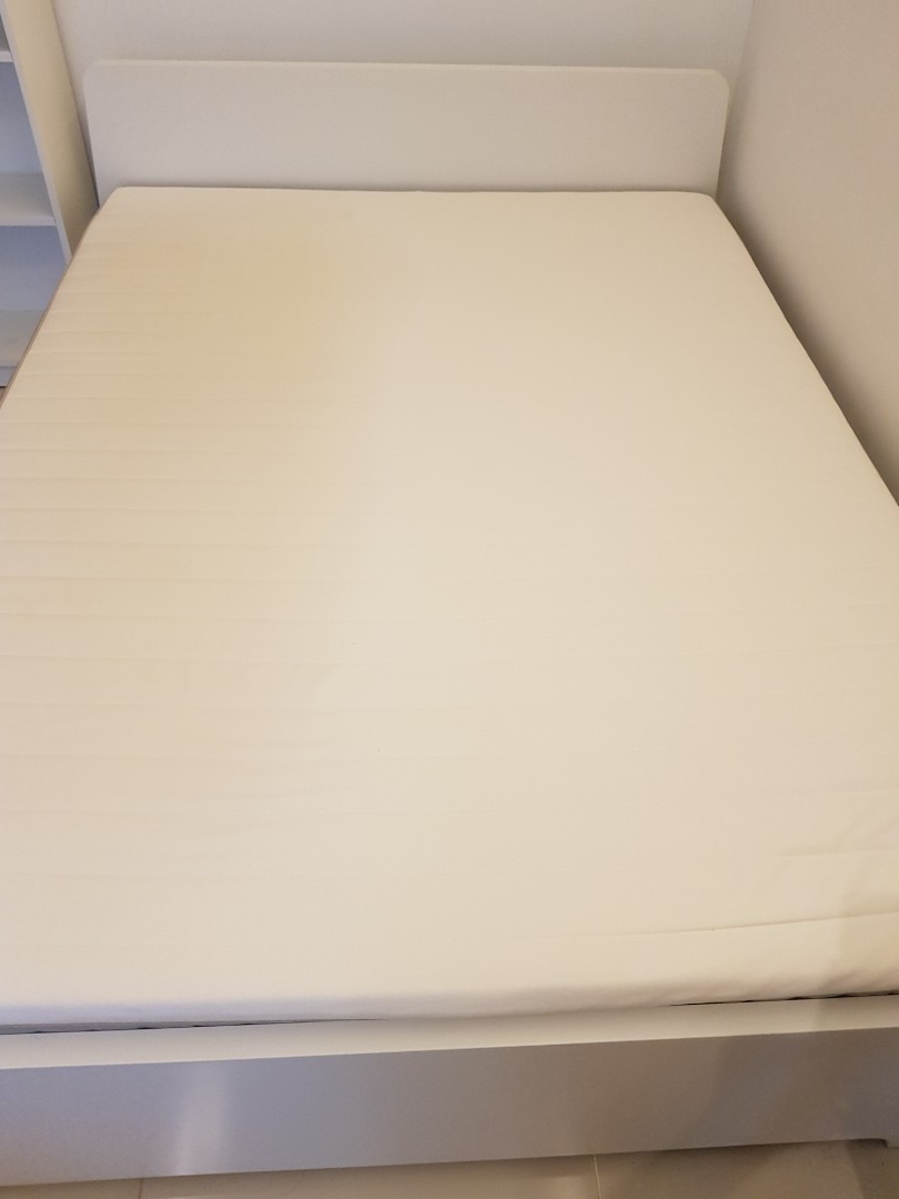 Ikea Askvoll Bed Frame (Double/Queen), Furniture & Home Living