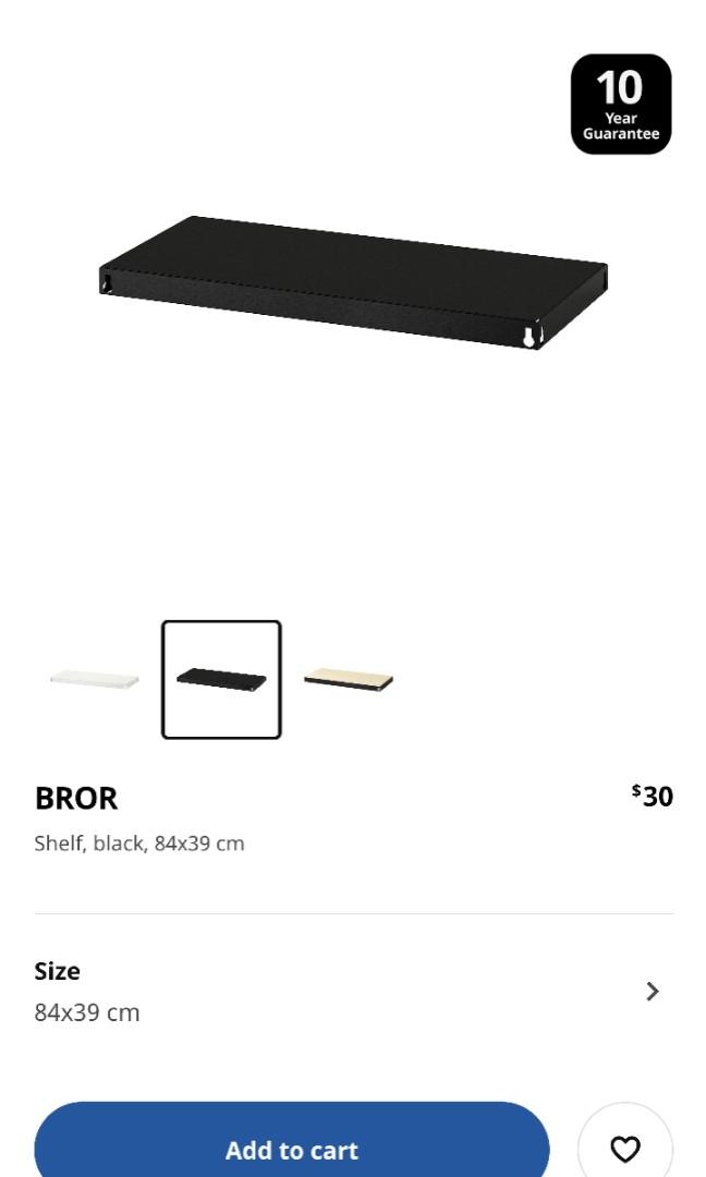 IKEA BROR storage unit 1 section/ 2 shelves, Furniture & Home Living ...