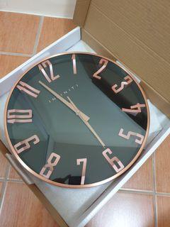 Infinity Wall Clock Copper Black