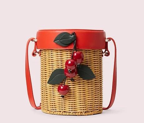 Kate Spade Picnic Wicker Cross body Bag Basket
