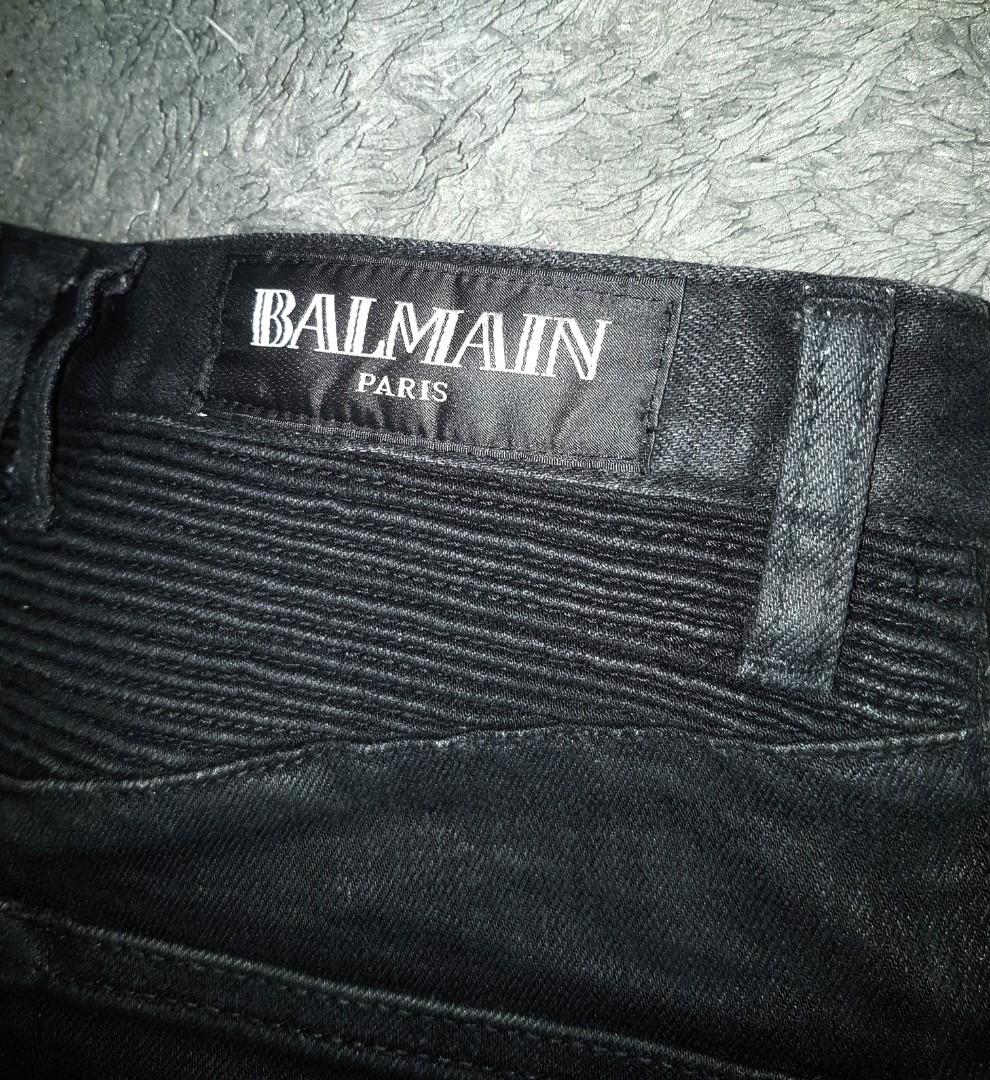 KOLPRIAN BIKER JEANS BALMAIN PARIS 