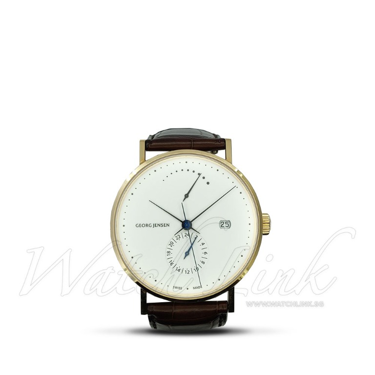 GEORG JENSEN KOPPEL GMT POWER RESERVE K41 RG73 Luxury Watches on