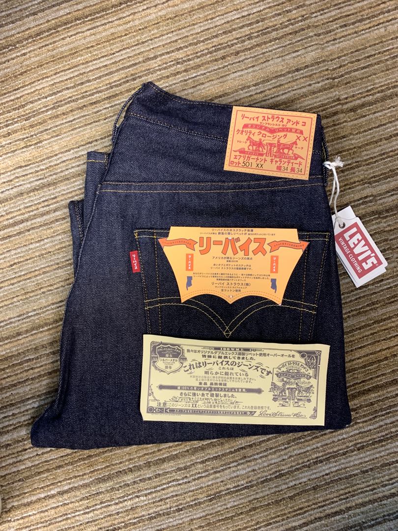 【超歓迎】 LEVI'S LVC 少なから 1955 501 KATAKANA カタカナ 32/34 デニム/ジーンズ