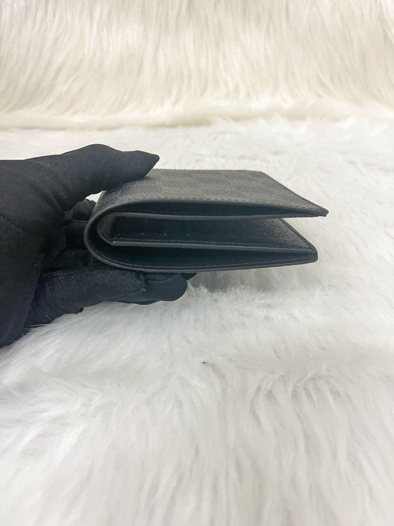 Louis Vuitton compact 6cc men's wallet damier graphite, Luxury