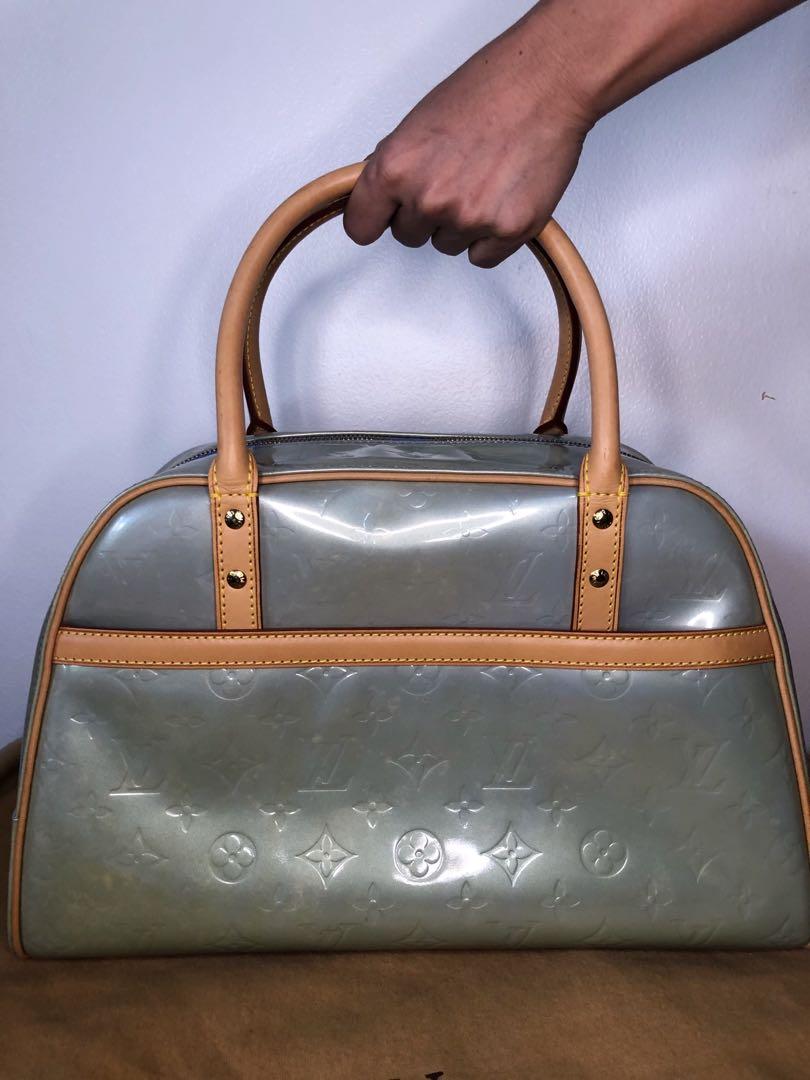 Louis Vuitton Mint Green Tompkins Square Vernis, Luxury, Bags & Wallets on  Carousell