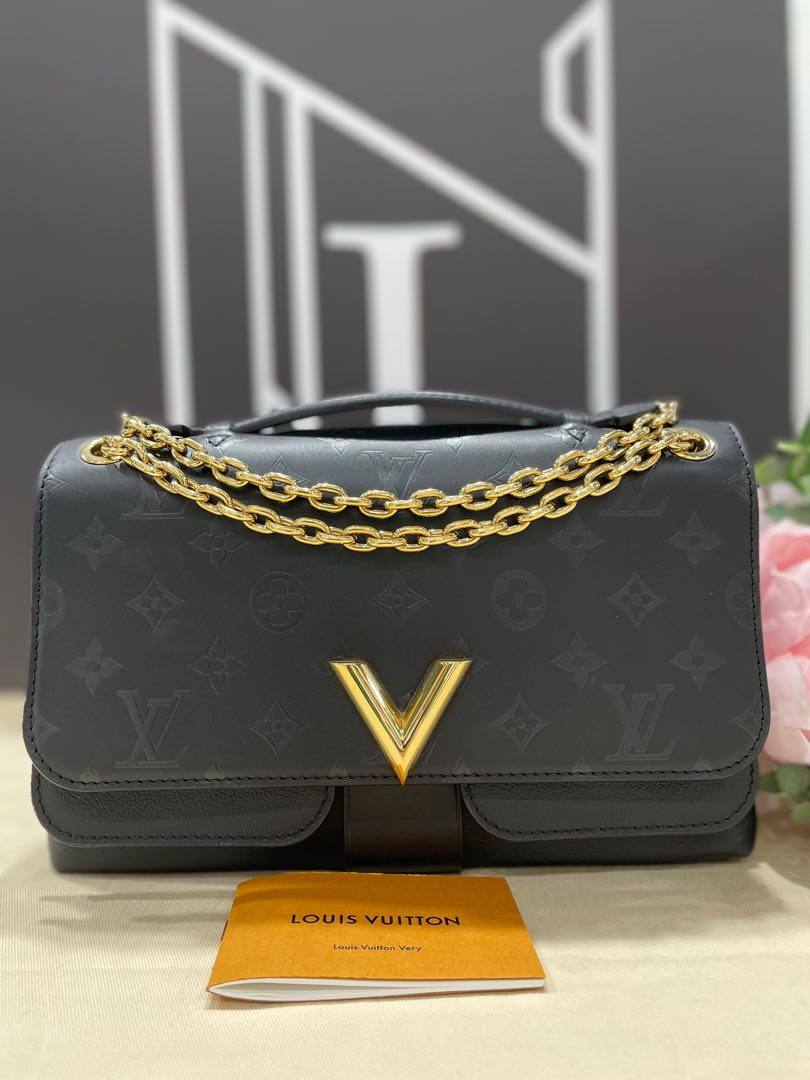 Pochette Louis Vuitton Rossmore en cuir monogram vernis noir